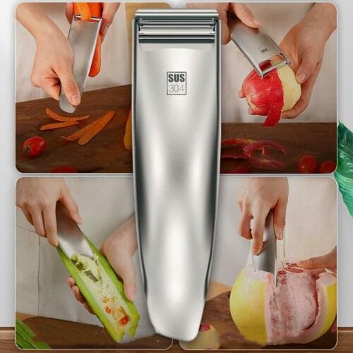 304 Stainless Steel Peeling Knife Multi-function Peeler Fruit and Vegetable Grater Potato Carrot Slicer Kichen Accessories