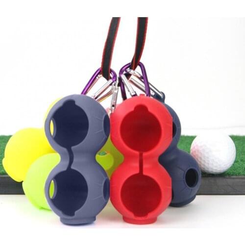 50%HOT Outdoor Golf Soft Silicone Protective Ball Cover Accessories with Carabiner