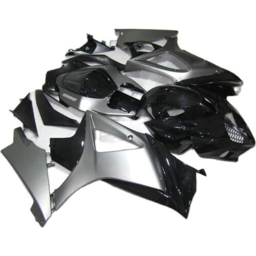 Customize Paint Fairings for SUZUKI GSXR1000 2007 2008 Silver Black Fairing kit GSXR 1000 k7 k8 DL939