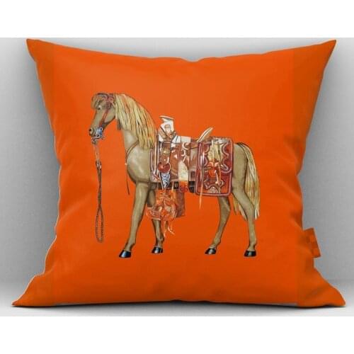 Pentium Horse Series Pillowcase 45*45cm 50*50cm 60*60cm Light Luxury High-end Cushion Cover Sample Room Decoration Throw Home
