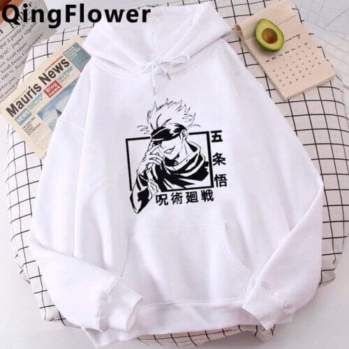 New Japanese Anime Hoodies Jujutsu Kaisen Graphic Hoodie Winter Warm Cartoon Streetwear Harajuku Yuji Itadori Sweatshirts Male
