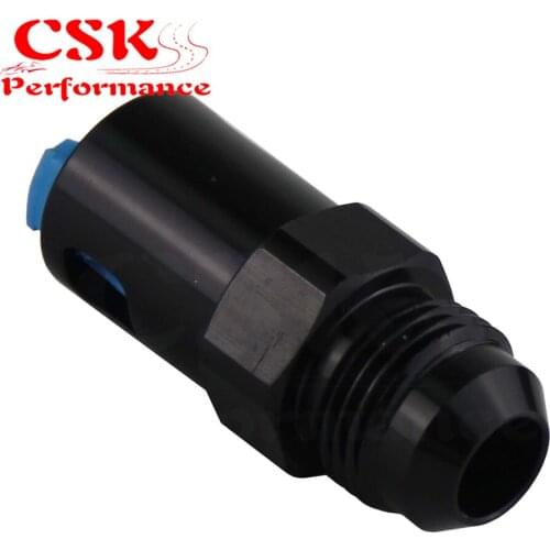 AN8 Male to 3/8" Female Push On Quick Connect Fitting Adapter Black