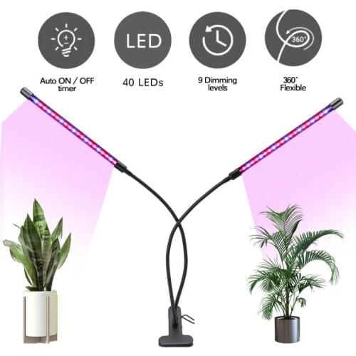 LED Grow Light Full Spectrum Grow Tent Complete Kit USB Phyto Lamp with Control for Plants Seedlings Flowers Indoor Grow Box
