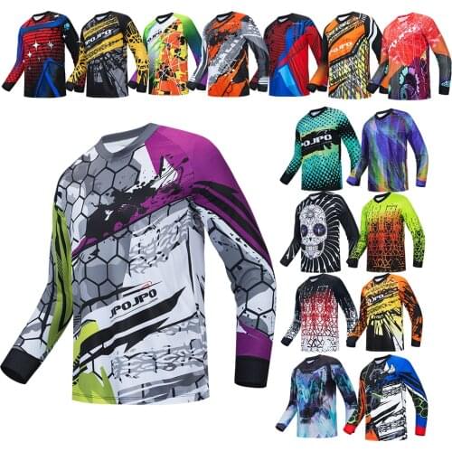 Cycling Jersey Men 2021 autumn Spring Long Sleeve Cycle Clothing Racing MTB Bike Jerseys Downhill Breathable Bicycle Shirts Top