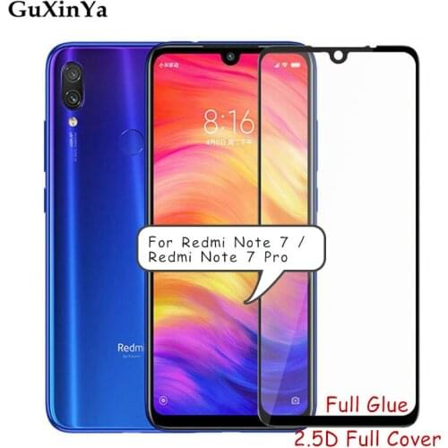 Screen Protector Glass Redmi Note 7 Pro Full Glue Tempered Glass For Xiaomi Redmi Note 7 Pro Full Cover Glass Redmi Note7