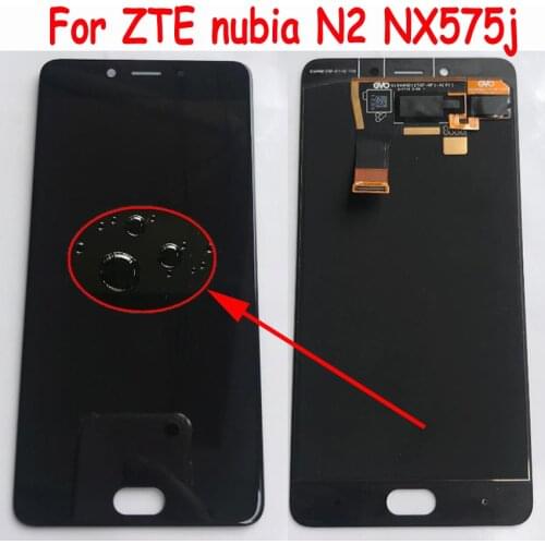 Original Best Working AMOLED LCD Display Touch Screen Digitizer Assembly Sensor For 5.5" ZTE Nubia N2 NX575J MT6750 Glass Panel