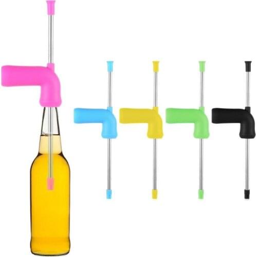 1PC Beer Snorkel Straw Beer Bong Funnel Slammer Double Snorkel Drinking Beer Bar Tools Festivals Party Dispenser