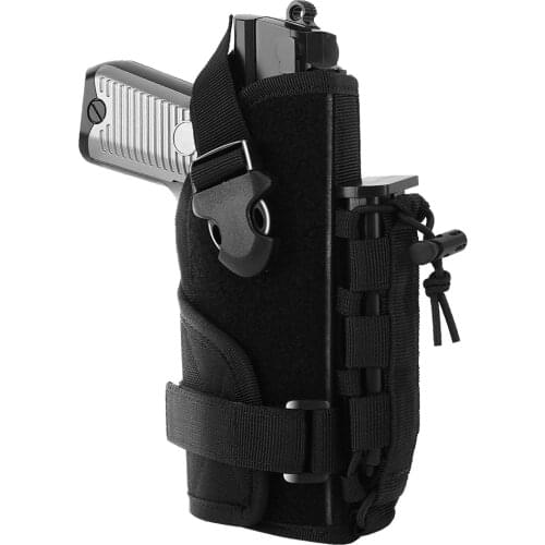 1000D Tactical Pistol Hand Gun Holster with Magazine Pouch Utility Adjustable Pistol Pouch for Right Hand Hunting Accessary