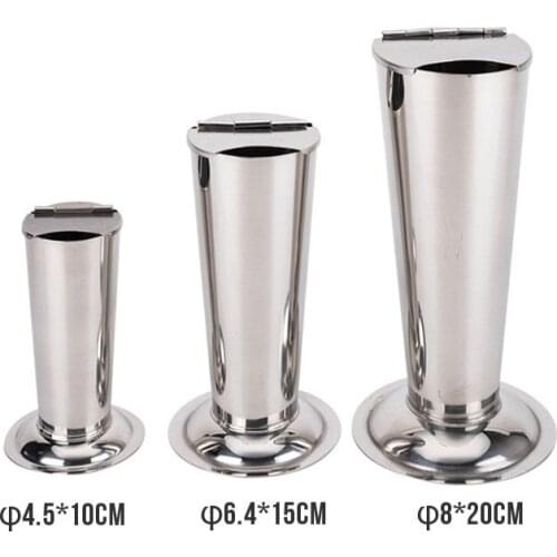 2pcs Dental Tweezer Cylinder Barrel Holder Tweezers Forceps Scissors Barrel Stainless Steel Plier Jar Holder