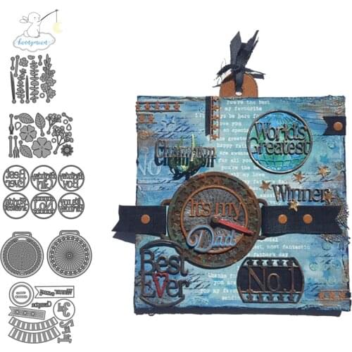 2020 New Arrival Flower and Circle Metal Cutting Dies 3D DIY Scrapbooking Carbon Sharp Craft Die Photo Invitation Cards Decorati