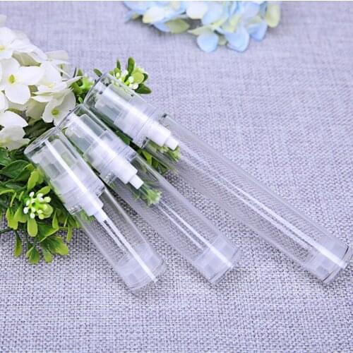 300 Pieces/Lot 10ML Mini Portable Transparent Airless Pump Bottles & Empty Cosmetic Containers For Travel