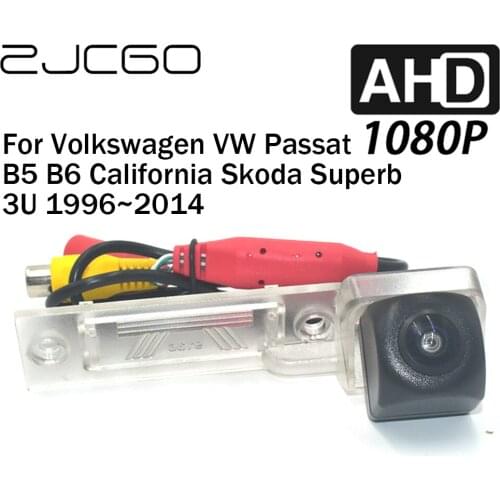 ZJCGO Car Rear View Reverse Backup Parking Reversing Camera for Volkswagen VW Passat B5 B6 California Skoda Superb 3U 1996~2014