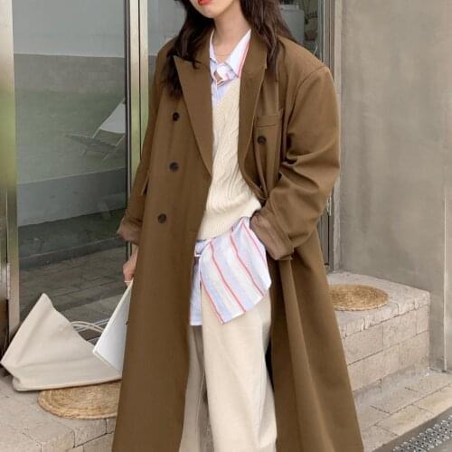 Bornladies Women's Double Breasted Trench Coats
