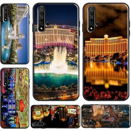 LAS VEGAS NEVADA CASINO POKER CARDS Case For Huawei Y6 Y7 2019 Nova 5T Funda For Honor 10i 10 Lite 20 Pro 8X 9X 7A 8A Case