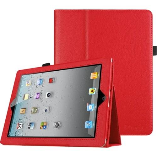 Case For iPad 3 Model A1416 A1430 A1403 Cover Protective PU Leather Folding Stand Case For iPad 2 3 4 A1458 Pencil Holder Cases