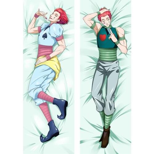 Hot Anime Hunter x Hunter Hisoka Csai Dakimakura Hugging Body Male Character Pillow Case Throw Cushion Pillow Cover
