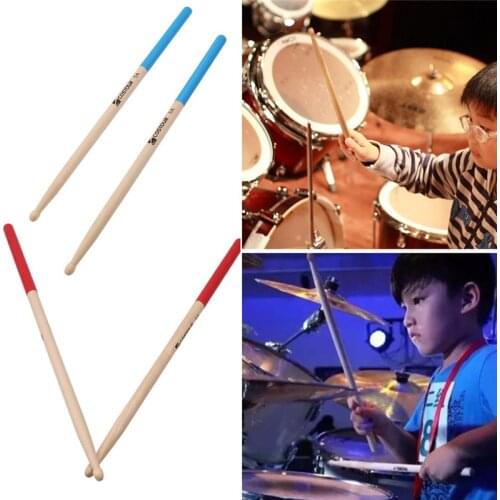 2 Pcs Maple Wood Childrens Drum Sticks Accessories Musical Instruments For Children Musical Toys Anti-slip Drumsticks Music Toy
