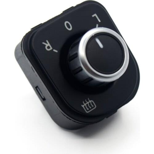 For Jetta MK5 Golf MK5 MK6 Rabbit Eos Passat B6 3C Tiguan Seat Alhambra Chrome Power Side Mirror Adjust Switch Knob 5ND959565B
