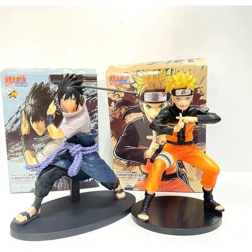 Naruto Shippuden Anime Figures Uzumaki Uchiha Sasuke 20th Anniversary PVC Toys Model Doll Action Figurals Decor Home Juguetes