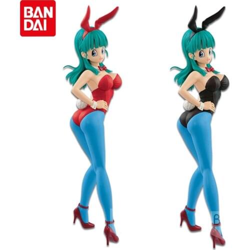 BANDAI Dragon Ball Anime Figures Bulma Colour Change Bunny Girl CII Kawaii Action Figure Collections Model Toys Boys Girls Gifts