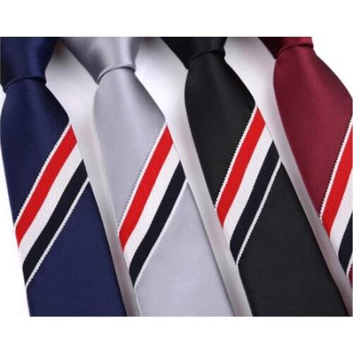2021 new Harried Mens Zippered Stripe Halloween Cosplay Tie birthday New Year Goods Gift