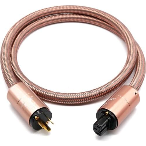 HI End Schuko Power Cord CD Amplifier Amp EU Power Plug Cable HIFI AC Mains Power CableEU Schuko Power line