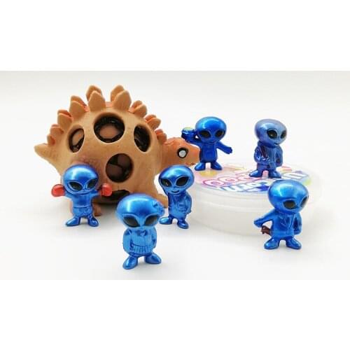 6PCS Pvc Alien Egg Boy Toys Hand Do And Goods Of Furniture For Display Rather Than For Use Originality Cartoon