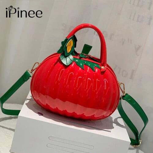 IPinee Women Pu Leather Shoulder Bag High Quality Ladies Pumpkin Crossbody Bags for Women Fashion Designer Female Handbag
