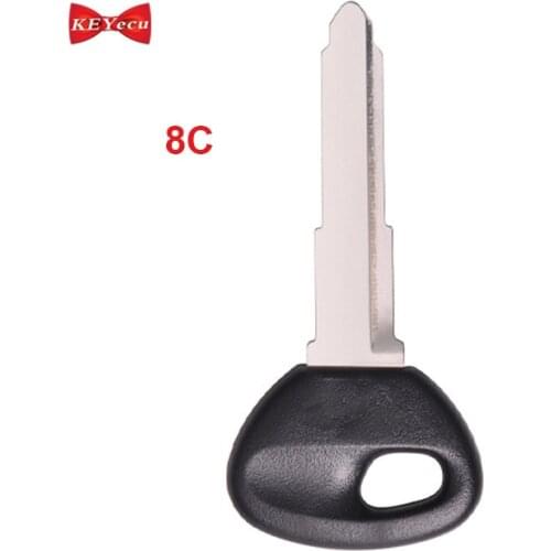 KEYECU for Mazda 626 2000-2002 Miata 2001-2003 MPV 2000-2003 Transponder Ignition Key with Genuine ID8C Chip BJYV-76-2GX