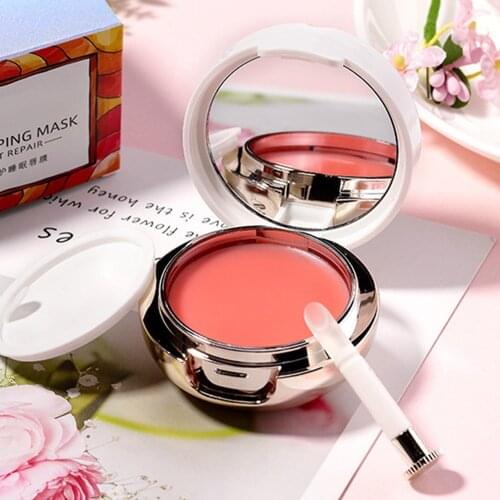 Lip Mask For Dry Lips And Chapped Care Rose Scented Lip Balm Treatment Overnight Effectively Moisturizes
