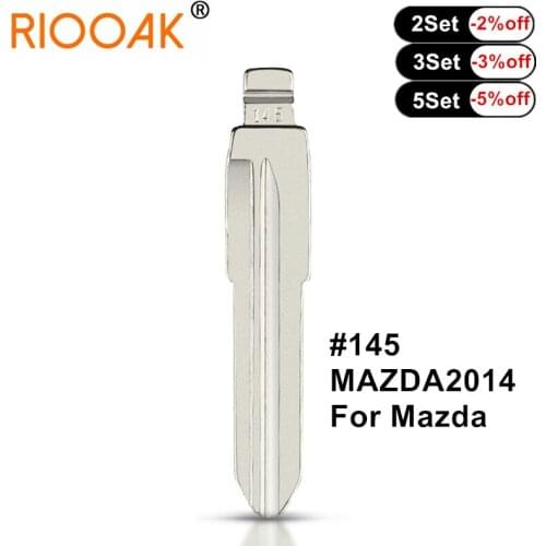10pcs Metal Blank Uncut Flip KD VVDI Remote Key Blade #145 MAZDA2014 For Mazda 3 5 6 m6 rx8 mx5 Miata CX-7 CX-9 RX-8 CX-9