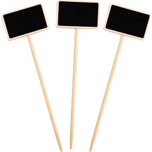 Mini Wooden Chalkboard Creative Chalkboard Signs Garden Flowers and Plants Tags House Decorations LX7338