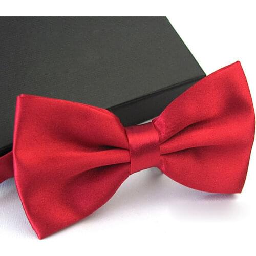 Fashion Mens Business Bowtie Solid Color Necktie Boy Wedding Bow Tie Male Dress Shirt Ties For Men Butterfly Ties For Men