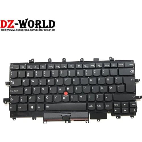 New/Orig Laptop Keyboard for Thinkpad X1 Carbon 4th Gen 4 20FB 20FC Danish Keyboard Backlit Backlight Teclado 00PA707 SN20K74755