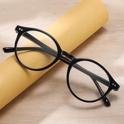 Anti Blue Ray Reading Glasses Unisex Anti Slip Temples Comfortable Durable Rectangular Eyewear With Lens Plus +1.0 To +4.0