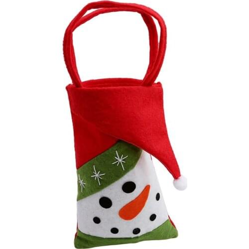 Gifts Bags Christmas Cookie Packaging Durable Non-Woven Fabric Bags For Biscuits Candy Cake Bag Xmas Party Supplies