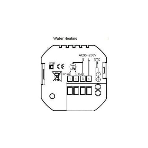 Touchscreen Colourful Programmable Modbus Thermostat for water Heating (with Modbus RS485 Function)