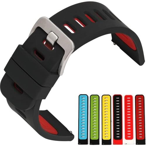 Quick Release Silicone Rubber Watch 22mm 20mm Watch Band Strap for Samsung Galaxy Watch Active 2 Band Gear S3 Strap 42mm 46mm