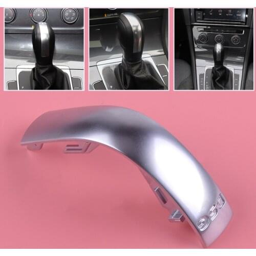 Beler Silver Car DSG Shift Knob Gear Center Cover Trim ABS Fit for VW Golf MK6 MK7 R GTI Passat B7 B8 CC R20 Jetta MK6 GLI