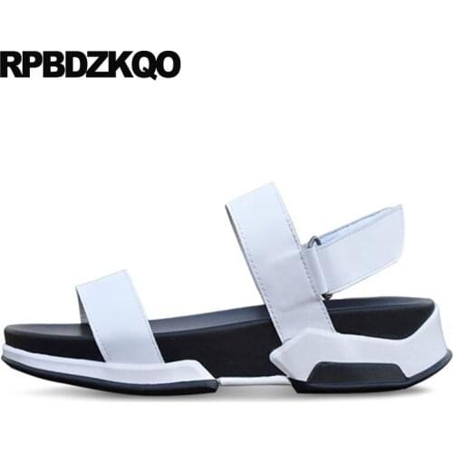 Fashion size 45 designer native genuine leather large high quality casual big shoes men gladiator sandals summer roman italian