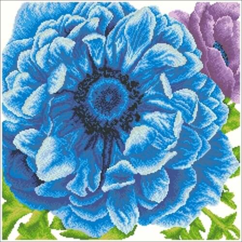 Sea anemone patterns Counted Cross Stitch 11CT 14CT 18CT DIY Chinese Cross Stitch Kits Embroidery Needlework Sets