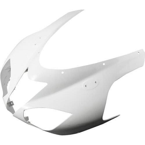 Motorbike Upper Front Nose Cowl Fairing For KAWASAKI NINJA ZX6R ZX-6R 2007-2008 Injection Mold ABS Plastic Unpainted White