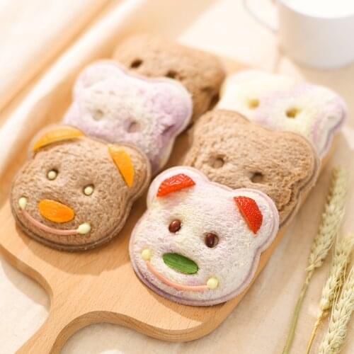Japan Imported Little Bear Shape Sandwich Mold Bread Biscuits Embossed Device Cake Mold Maker DIY Mold Cutter High Quality