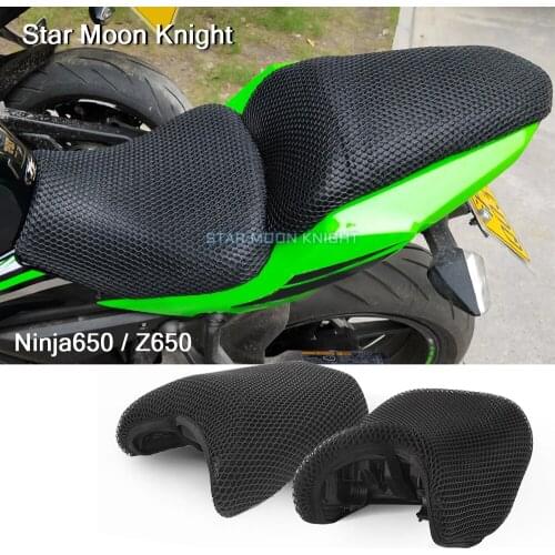 Motorcycle Protecting Cushion Seat Cover Fit for Kawasaki Ninja650 Ninja 650 Z650 Z 650 Fabric Saddle Seat Cover Accessories