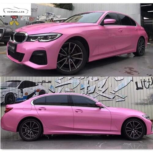 1.52x18M Diamond Laser Pink Self-adhesive packaging stickers without bubbles Car Vinyl Wrap Film