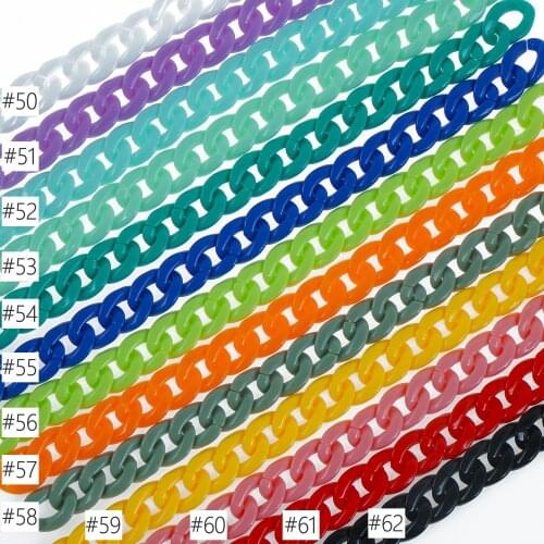20pcs Acrylic Curb Chain Links, Top Quality Plastic Curb Chain Links, Open Link per Size 17x23mm