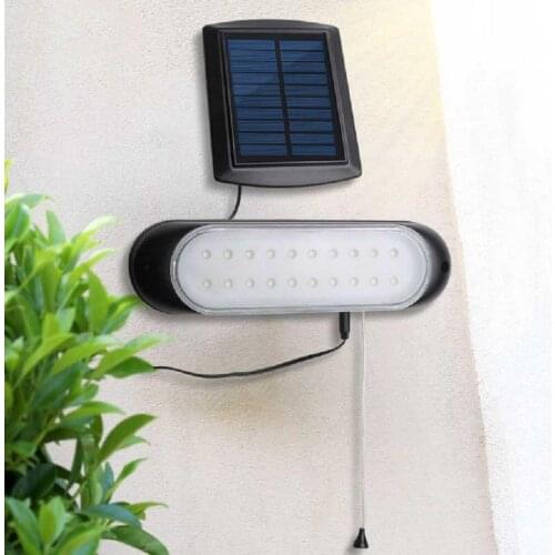 20 LED Garden Solar Light Split Solar Pull Light Solar Powered Wall Light With 16Ft Cord Lamp Hanging For Outdoor Garden Hallway