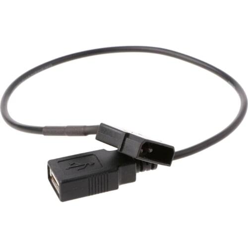 30cm PC Internal 5V 2-Pin IDE Molex To USB 2.0 Type A Female Power Adapter Cable