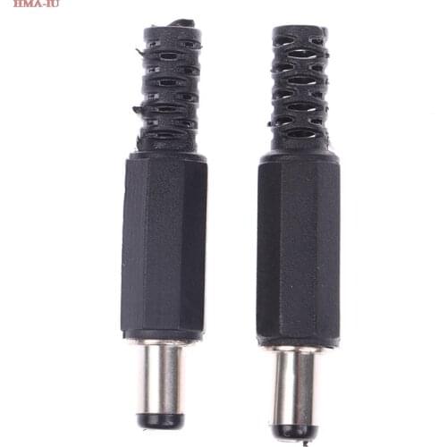 5PCS 12V 2A Plastic Male Plugs DC Power Socket Female Jack Panel Mount Connector Electrical Supplies