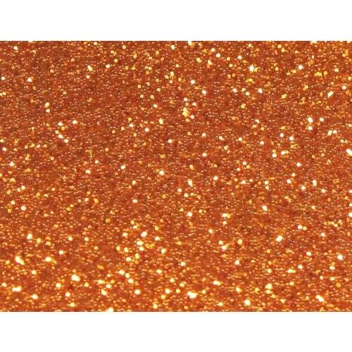 Acrylic/PMMA 1-Sided Fine Glittering Color Sheets 3.0mm for Jewelries, Crafts, Art Works, Decoration - Orange (CA8831)